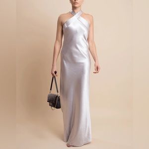 Galvan London Eve Dress - Silver